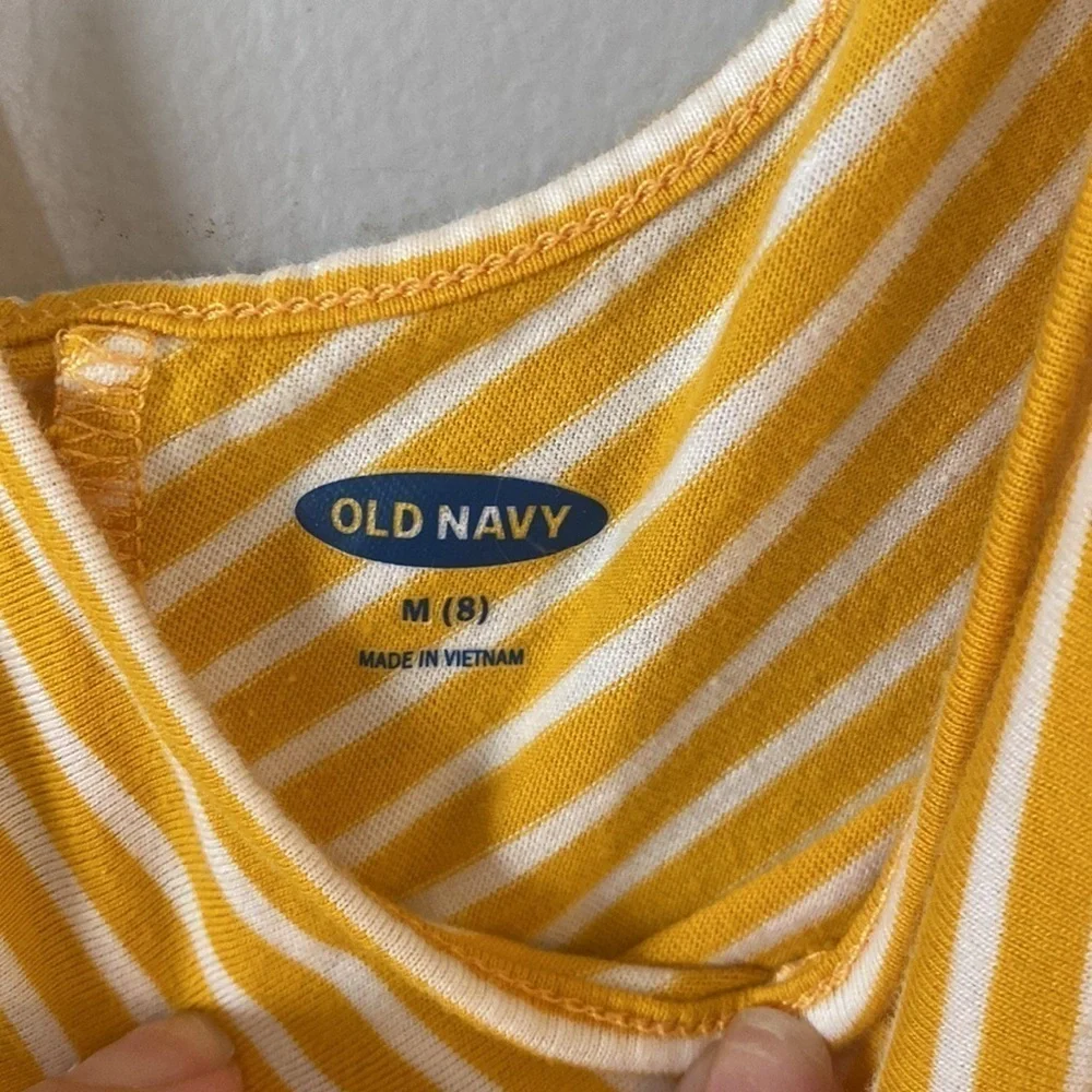 Old Navy Mustard Yellow Girls Tank Dress 8 (M)